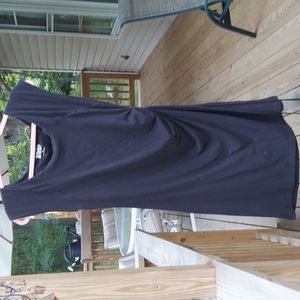 ALPINE DESIGN Black Fitted Stretch Midi Athletic  Dress Sz M